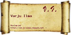 Varju Ilma névjegykártya